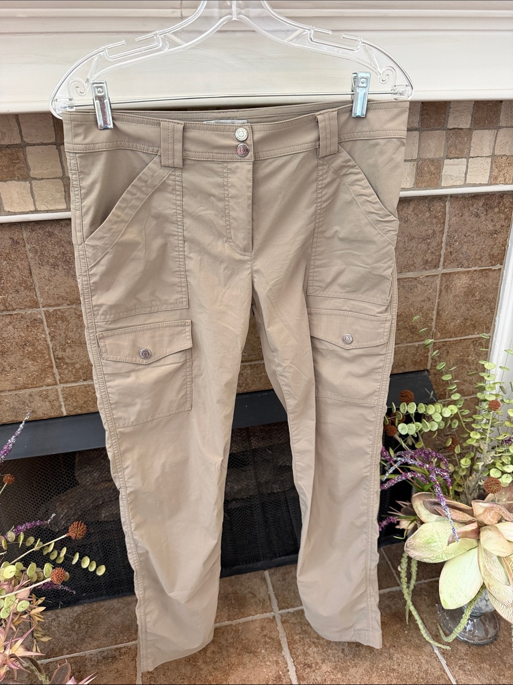ANATOMIE Kate Skinny Cargo Pants olive khaki sz M